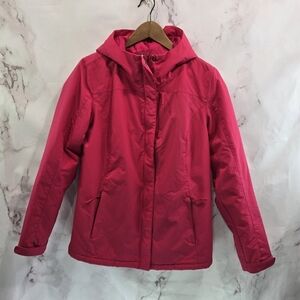 Cabelas Jacket Women Medium Pink Insulated Synthetic Coat Ski Winter Snow Reg